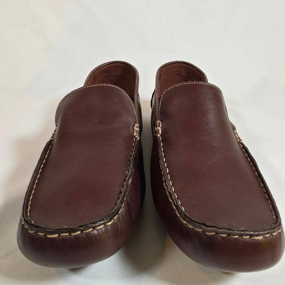 Cole Haan Shelby II Dark Brown Leather Driving Loafers Women 10.5 B Slip On